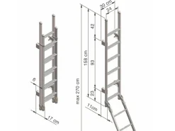 Thule De Luxe 10-stufige faltbare Doppelleiter