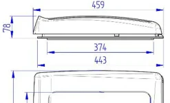 Thule Omni-vent Translucent 2009 12V Dachluke