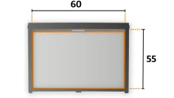 Zweite Chance Obelink Eclipse 60 x 55 Kombirollo